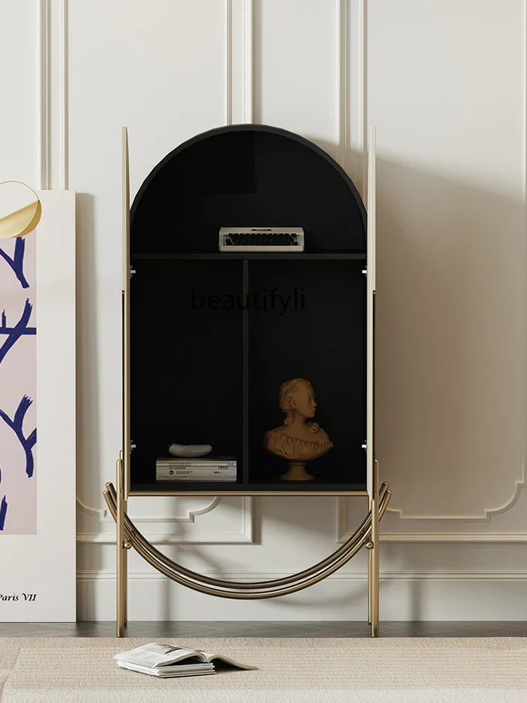 

Cy Light Luxury Modern Living Room Hand Painting Chest of Drawers Art Decoration Modern Villa Side Cabinet