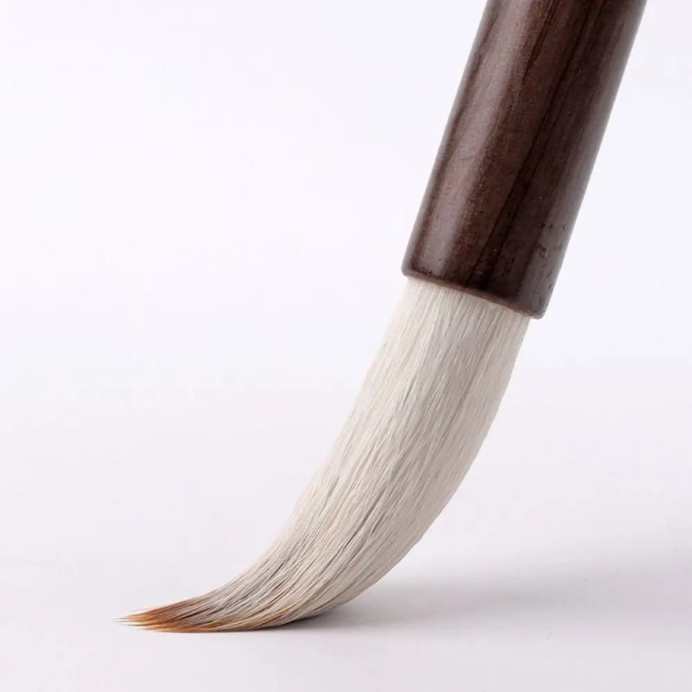 Традиционная китайская кисть для каллиграфии, масляная акварель, картина маслом, Письменная кисть, волчья шерсть, деревянная художественная кисть для рисования