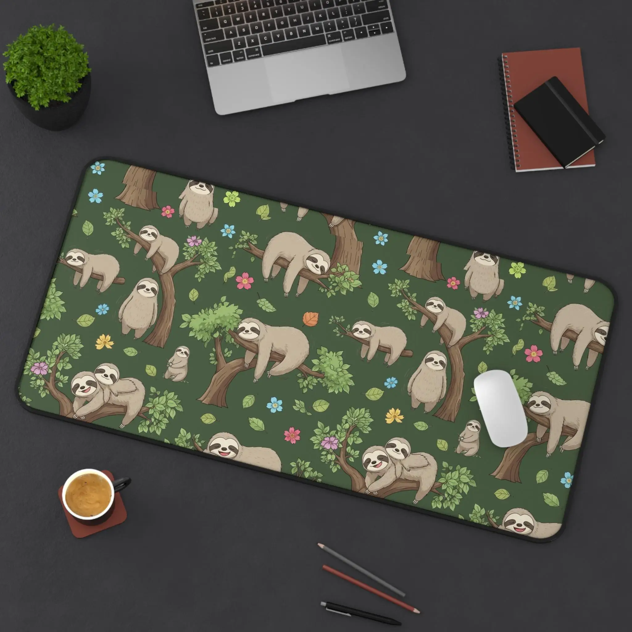 

Sloth Gaming Desk Mat, Cute Kawaii Desktop Decoration, Artistic Style Desk Mat, Anime Desk Mat, Perfect Gift for Friends XXL