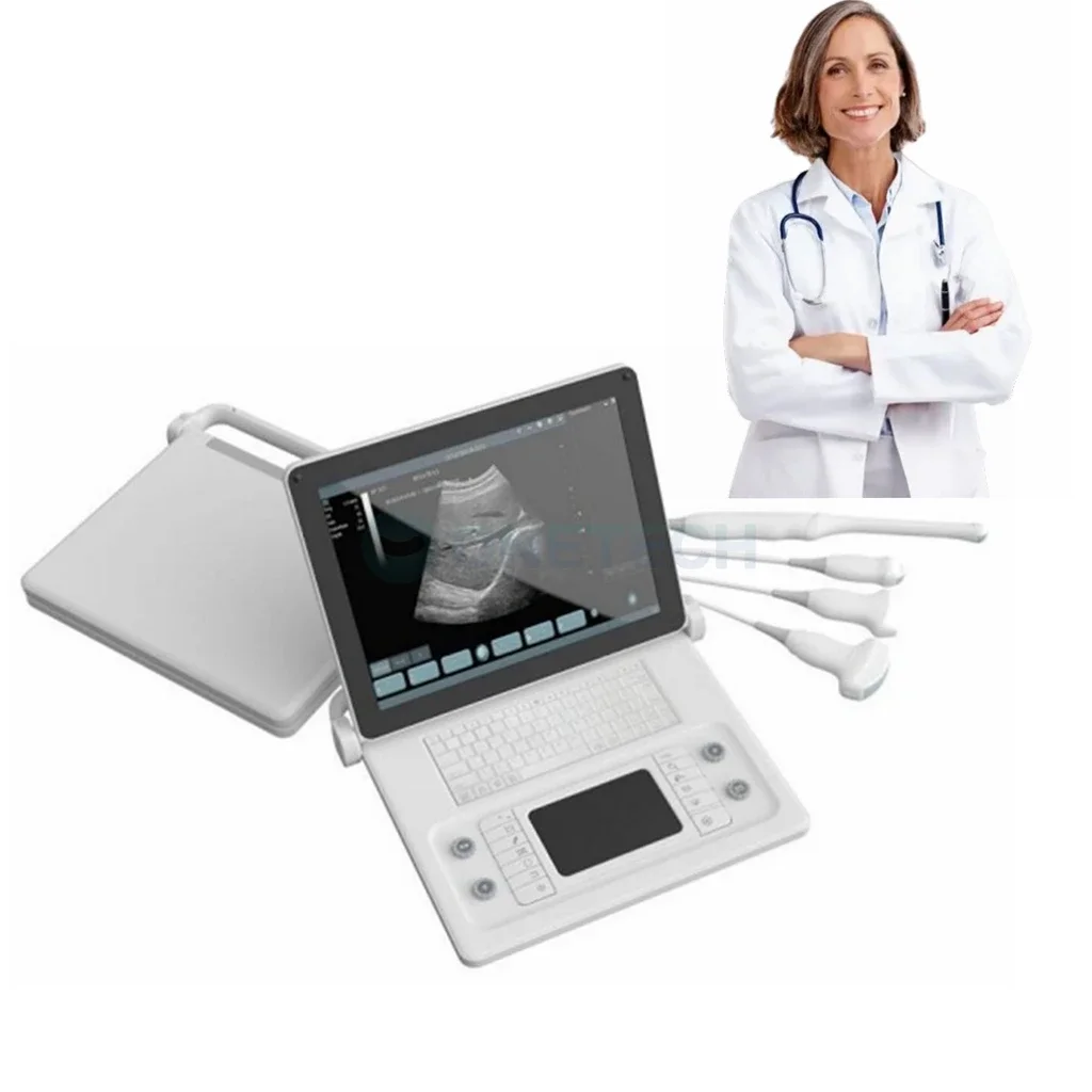 

Ultrasound Scanner Machine System Laptop Portable Black and White Electric