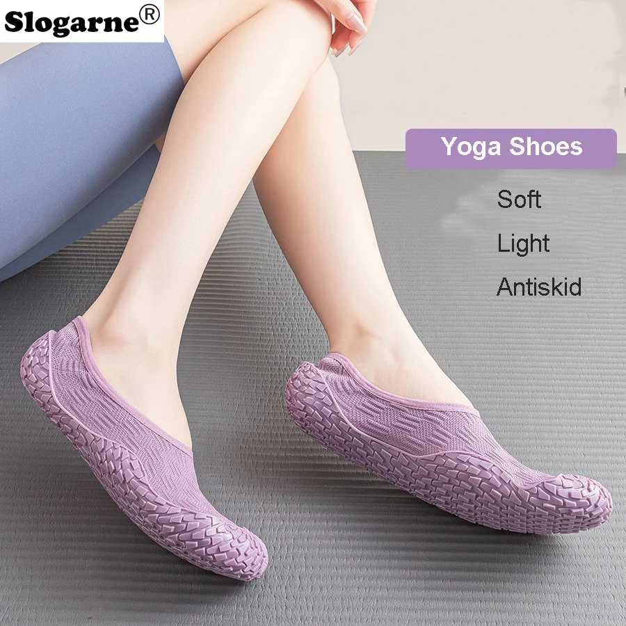 Women Elastic Anti-slip Fitness Yoga Trainning Shoes Female Light Soft Pilates Exercise Sports Shoes Dance Shoes Sports Sneakers