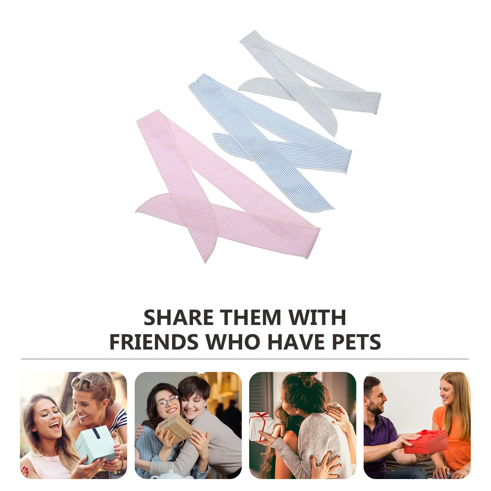 

3Pcs Pet Cooling Scarfs Advanced Sweat Absorbent Dog Summer Ice Towels Cool Neck Wraps for Hot Weather