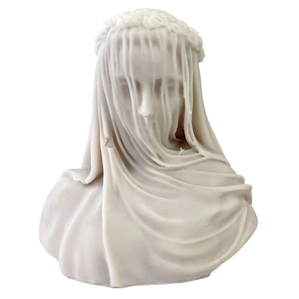 

Veil Women Aromatherapy Candle Silicone Mold DIY Goddess Statue Silicone Mold Scented Making Tools 3D DIY Handmade Fragrance