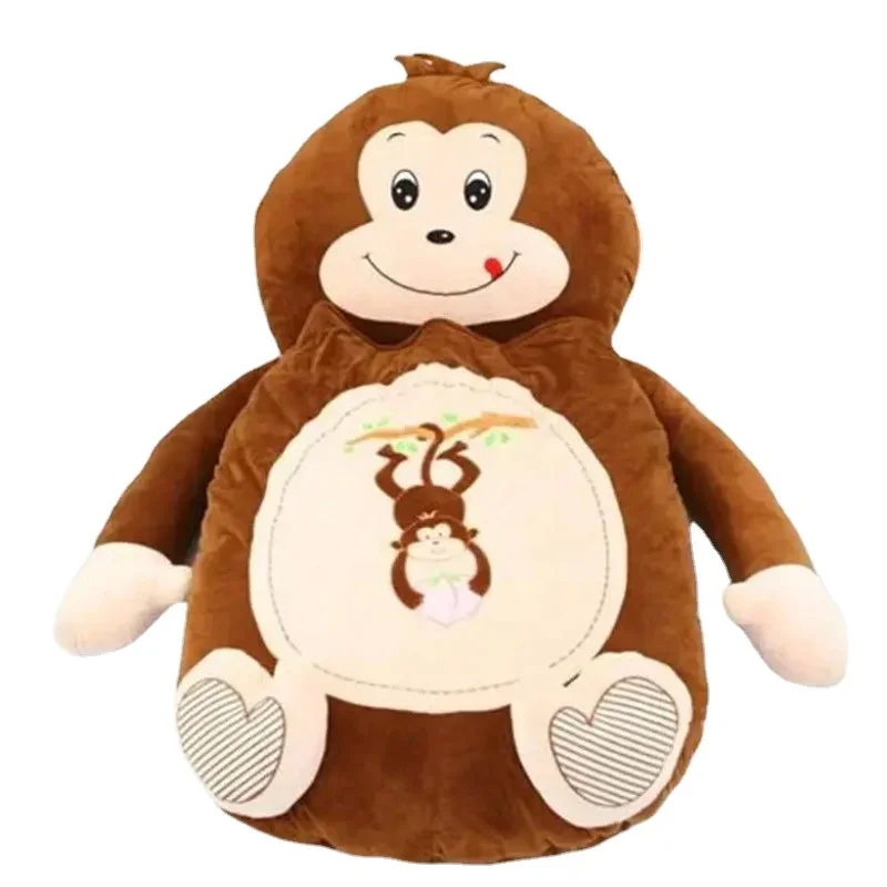 

[Funny] Very cute cartoon Sleeping Bag soft animal Monkey Cat Frog Bear Bed Carpet Tatami Sofa mat Beanbag plush toy kids gift