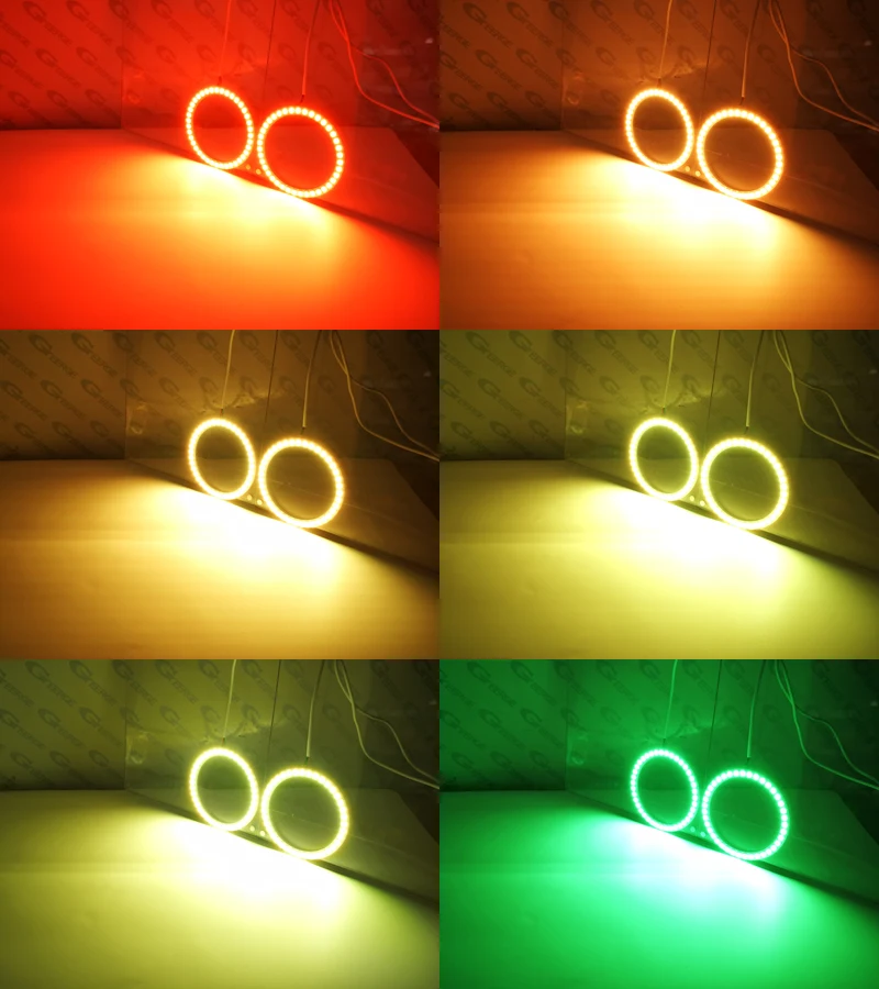For Mazda 3 Mazda3 BL 2009 2010 2011 2012 2013 RF Remote Bluetooth-Compatible APP Multi-Color RGB Led Angel Eyes Kit Halo Rings - Image 4