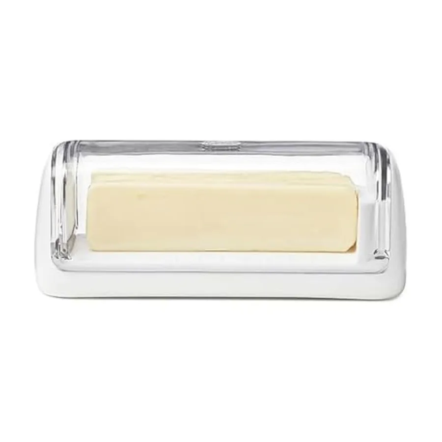 

Chefn Slice'n Store Butter Dish with BuiltIn Slicer Lid for Kitchen Use Ideal for Long Short Butter Sticks with Clear Measureme
