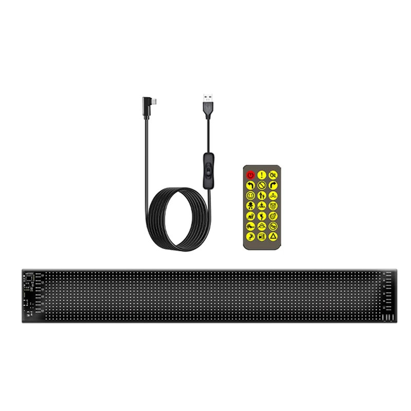 Display multilingue programmabile per segnaletica per auto a LED con APP remota Schermo pubblicitario a scorrimento Pixel Matrix Panel-Y41A