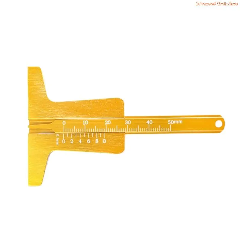 Portable Tire Grooves Depth Gauge Offering Safety Check During Travel Tire Thread Measurement Tool with High Precisions W91B