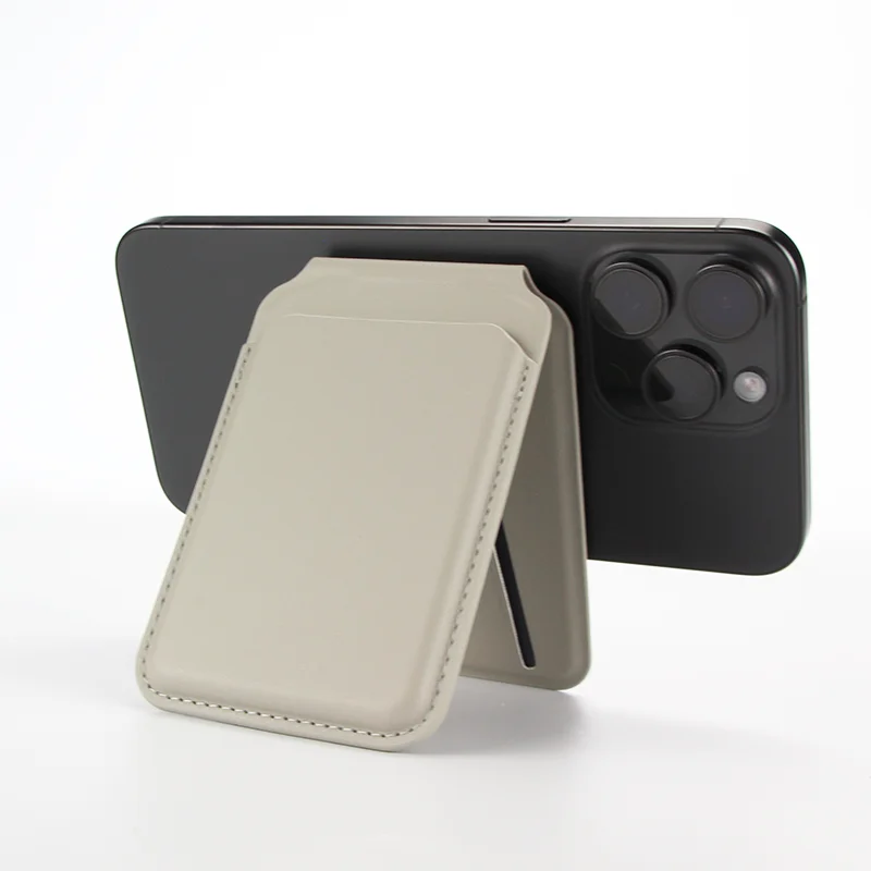 

Магнитный кошелек, держатель для карт для телефона, женский и мужской легкий тонкий модный многофункциональный держатель для карт, задний кронштейн для телефона для iPhone12-16