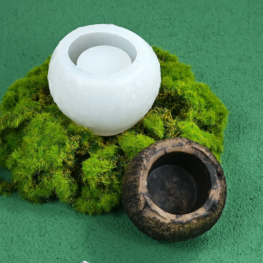 Molde de silicona para decoraciones de chocolate con forma de cáscara de coco, gelatina de leche de coco, pudín, mousse, figuras de yeso para pasteles y molde para velas
