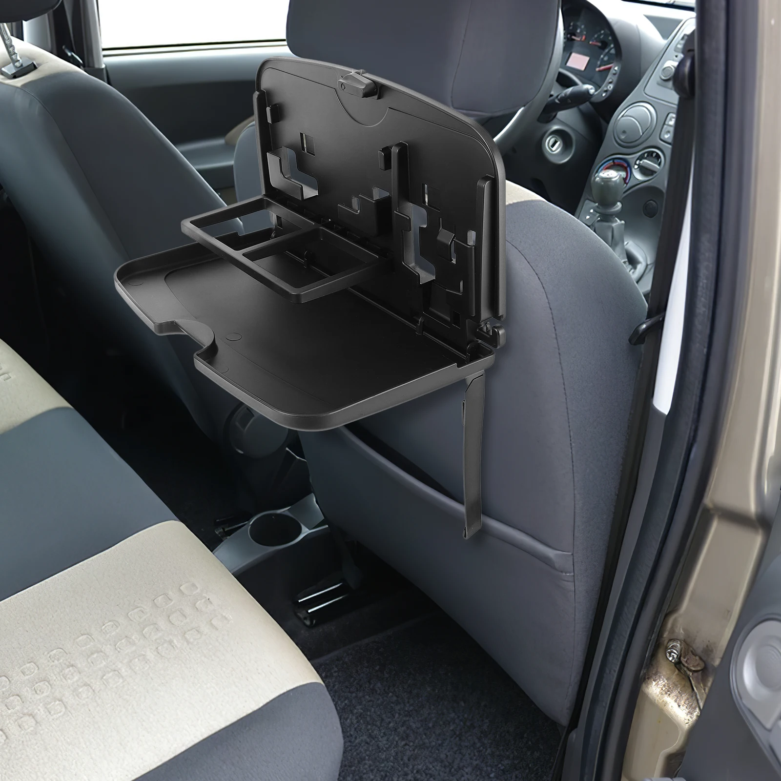 

Headrest Drink Holder Car Dining Cup Backseat Organizer Rack Black Holders