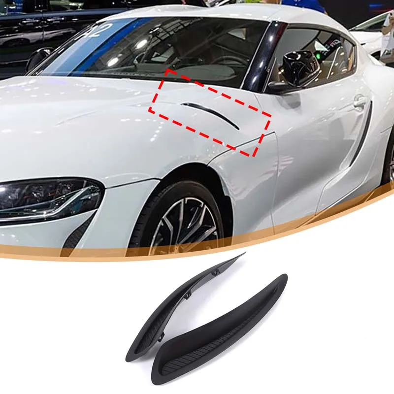 

For Toyota Supra 2019+ car exterior modification parts front hood air vent trim ABS (replacement version)
