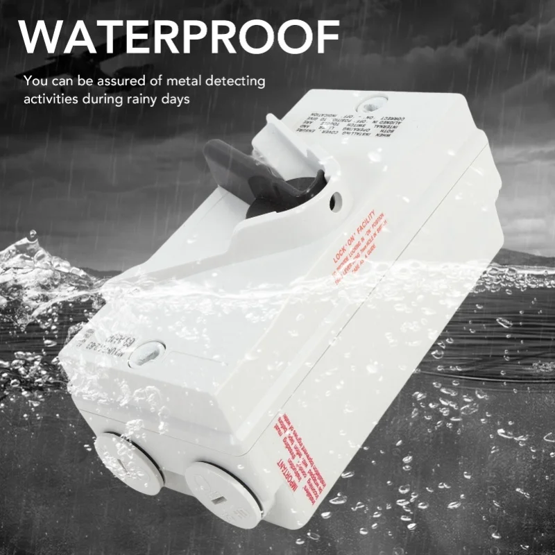 Interruptor de desconexión de Motor cerrado 63A, 2 polos, IP66, resistente al agua, Industrial, para exteriores, caja de interruptor resistente para barco generador