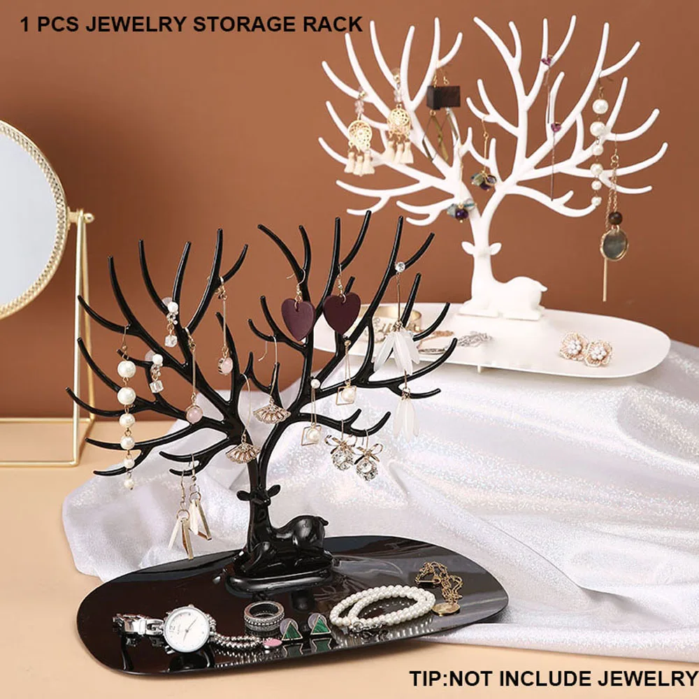 

Necklace Bracelet Acrylic Holder Stand Deer Tray Plastic Jewelry Organizer Jewelry Display Rack Ring Display Tools Ornament