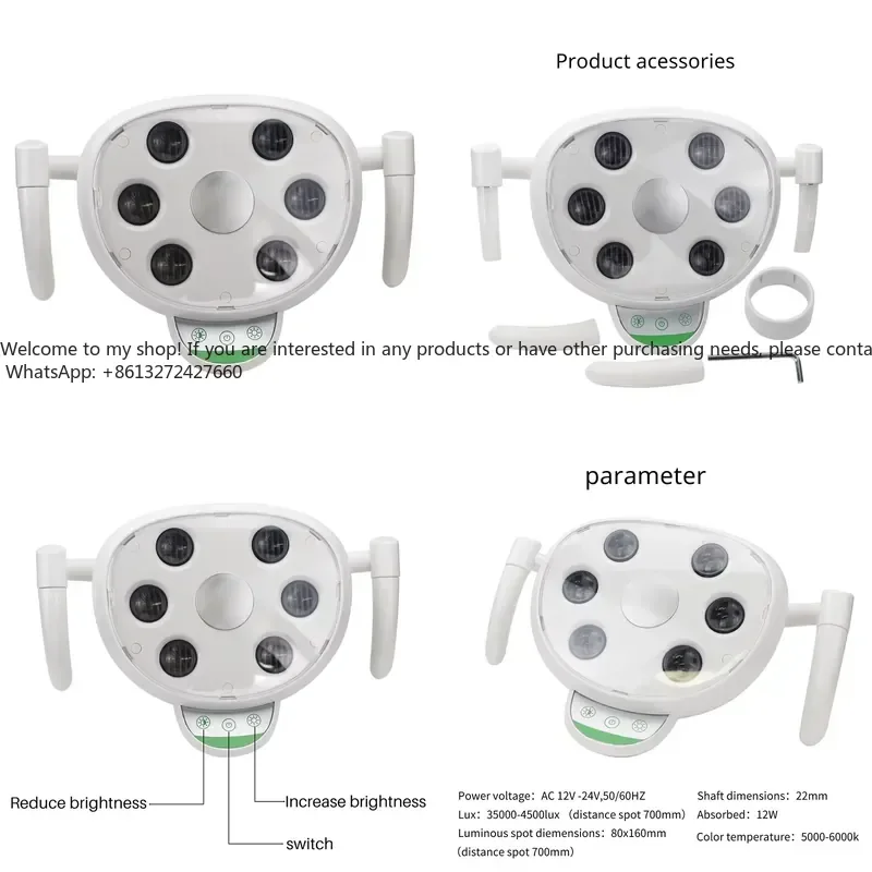 

LED Operation Lamp with Turbine Power Source Reflector Lighting for Chair