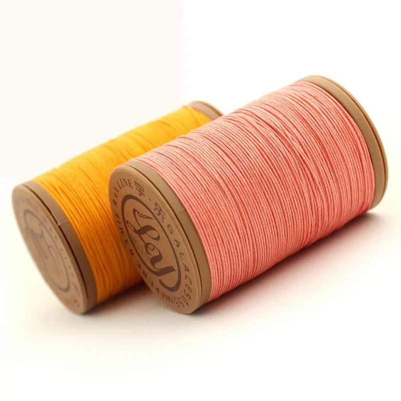 1Pcs 40 Colors 0.55mm Pure Natural Ramie Waxed Thread Leather Sewing Thread 70m Long