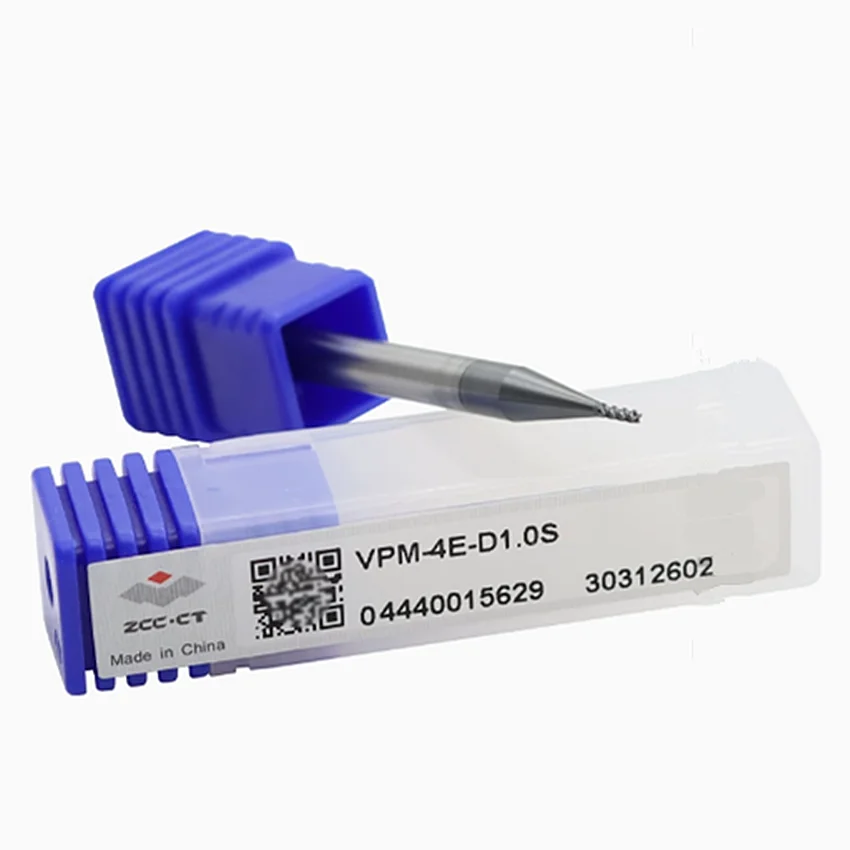 

VPM-4E-D1.0S/VPM-4E-D1.5S/VPM-4E-D2.0S/VPM-4E-D2.5S/VPM-4E-D3.0S/VPM-4E-D3.5S/VPM-4E-D4.0S ZCC.CT 4 flute end mills 4T End Mills