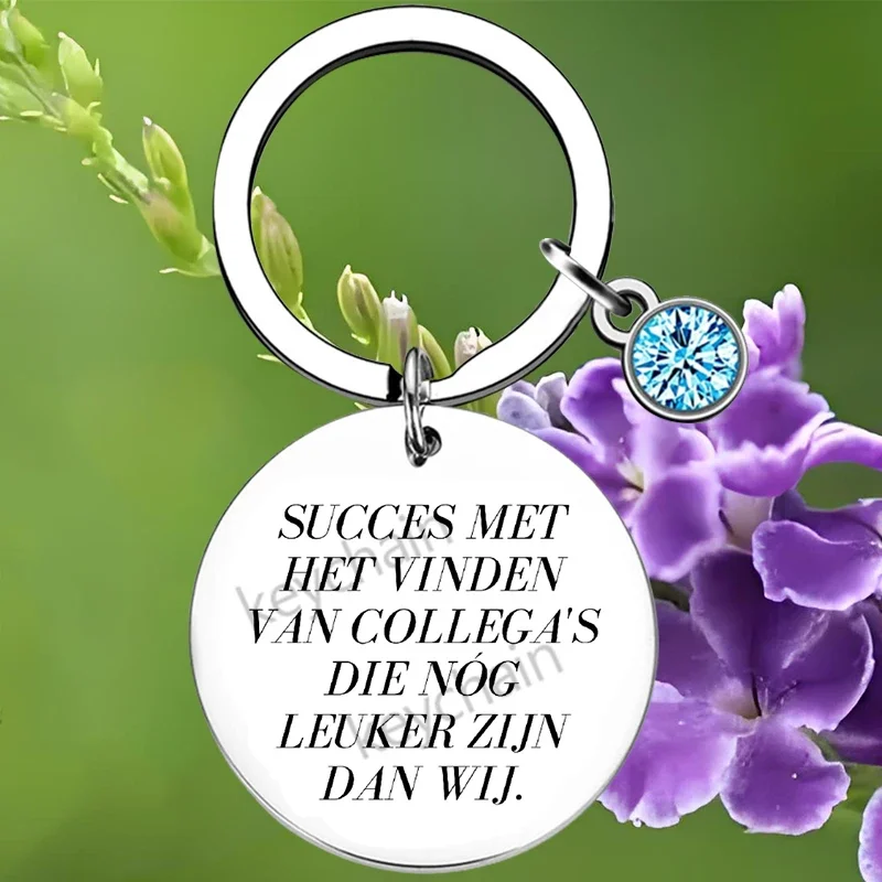 Dutch Coworker Leaving Keychain Pendant Best Coworker Colleague and Boss Key Chains