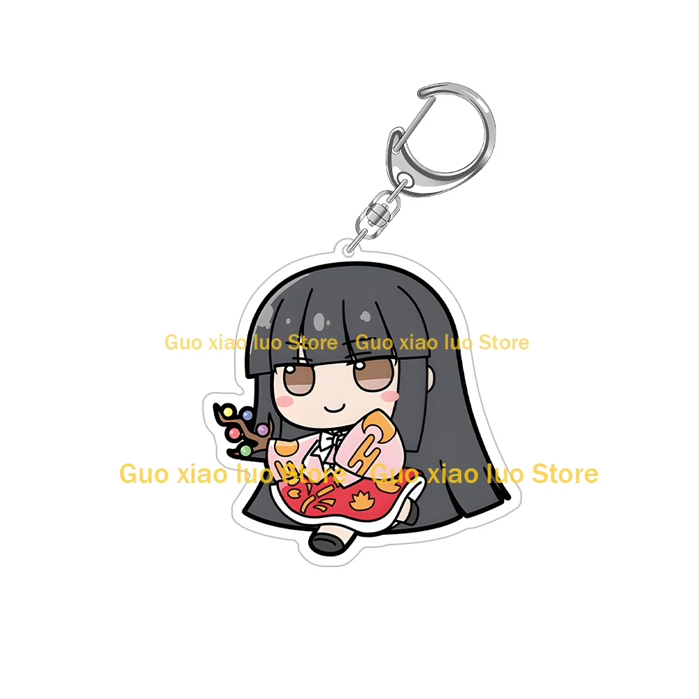 Touhou Project Reimu Hakurei Marisa Kirisame Patchouli Knowledge Remilia Scarlet Flandre Scarlet Chibi أنيمي سلسلة مفاتيح مصنوعة من الأكريليك
