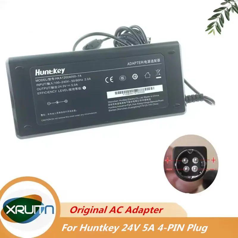 

Оригинальное зарядное устройство для Huntkey HKA12024050-7A 24 В 5 А 4-контактный адаптер переменного тока для Huntkey 24 В 5 А 4-контактный промышленный блок питания управления