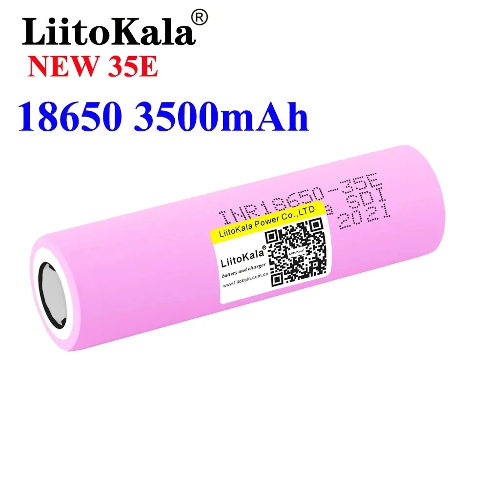 3500mAh battery 18650 rechargeable 20A Ontlading INR18650 35E 3.7V Li-Ion Oplaadbare Battery pilha 3 7v recarregavel 18650