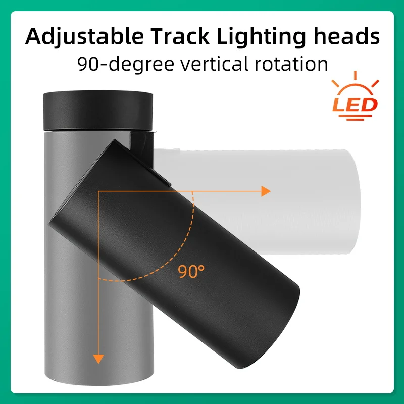 Punktowa lampa sufitowa Led kryty reflektor 110V 220V montowana na powierzchni oprawa oświetleniowa w dół wystrój salonu lampa sufitowa do sypialni