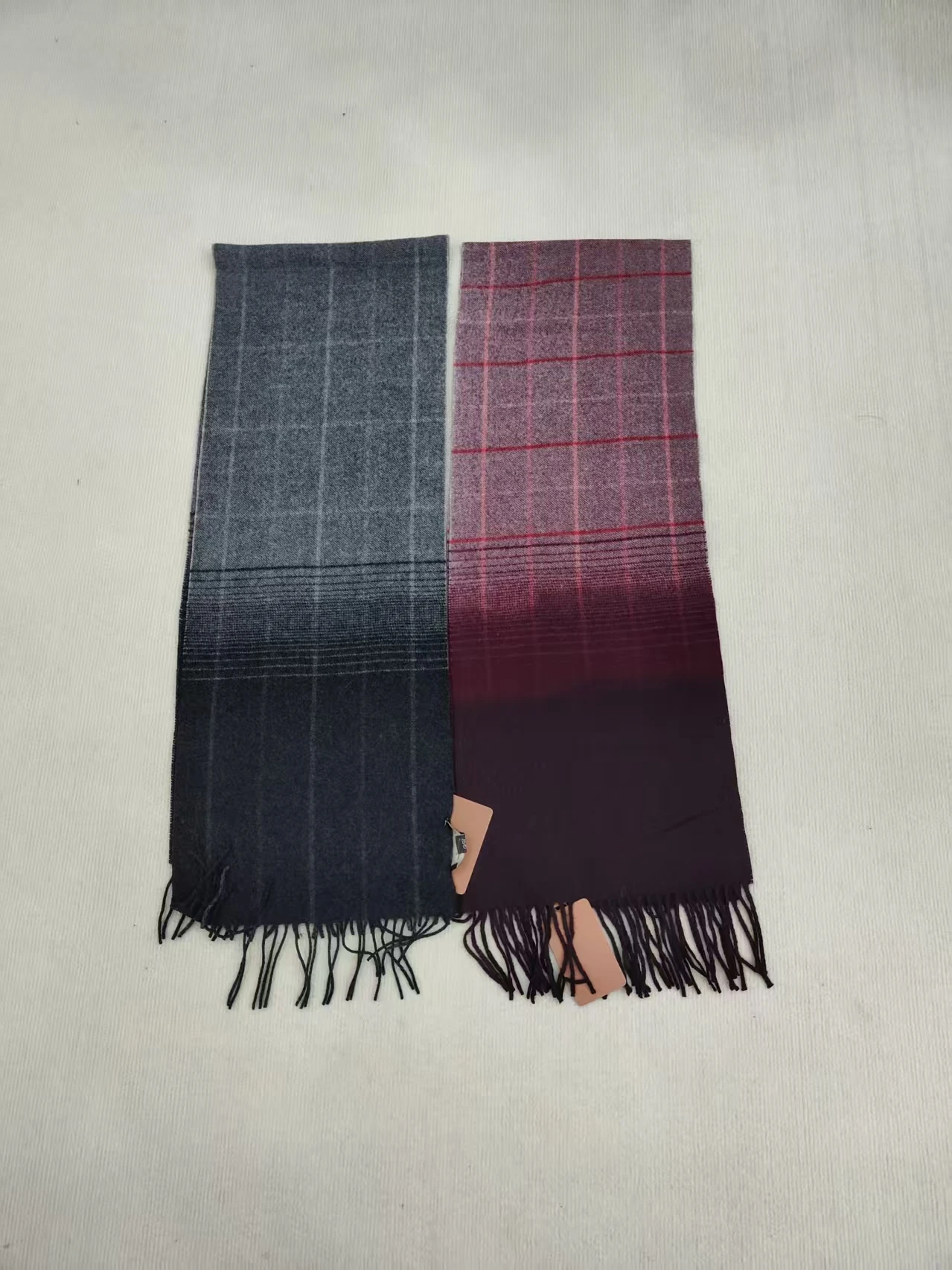 lp-cashmere-wool-blend-tassel-scarf-unisex-warmth-winter-fashion-korean-style-rectangle-shape-youth-suitable-plaid-pattern