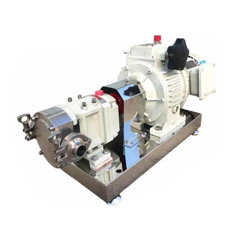 Hot Sale High Viscosity Food Grade Sanitary SS304/316L Rotary Lobe Rotor Pump For Honey Chocolate Paste