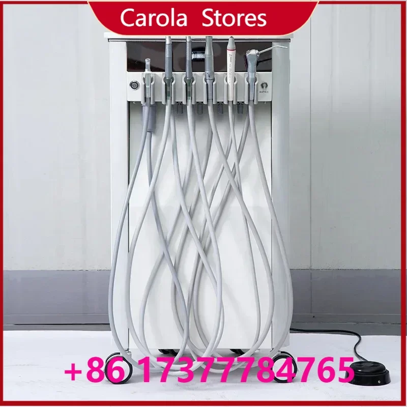 Removable Wheeled Cart Veterinary  Unit with Strong Suction, Mobile Animal Teeth Cleaning Equipment for Pet Clinic Animal