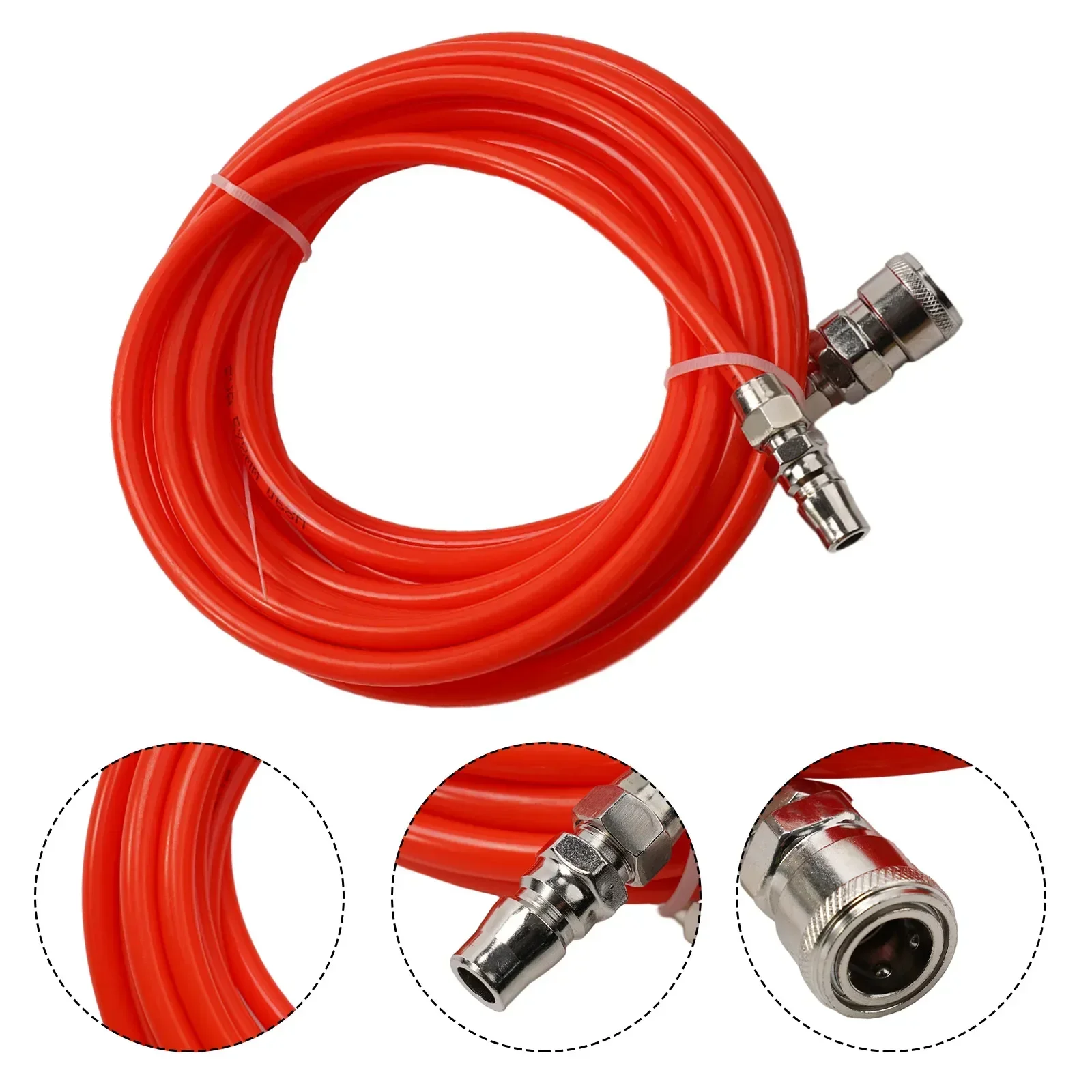 Air Compressor Hose Pneumatic Pipe 5*8mm C-type Quick Coupling Flexible PE Pipe Straight Tube Brand New Durable