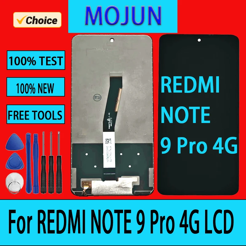 

LCD For Xiaomi Redmi Note 9S M2003J6A1G LCD Display Digital Touch Screen with Frame For Redmi Note 9 Pro 4G Replacement