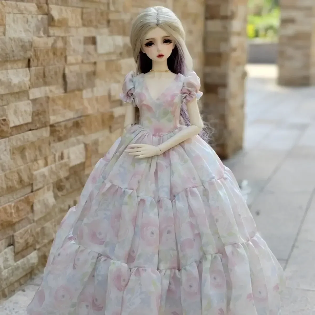 (Personalizado) 1/3 1/4 roupas de boneca para 60/45cm boneca bjd brinquedos menina vestido de princesa vestir-se casa de brincar acessórios de boneca, sem boneca