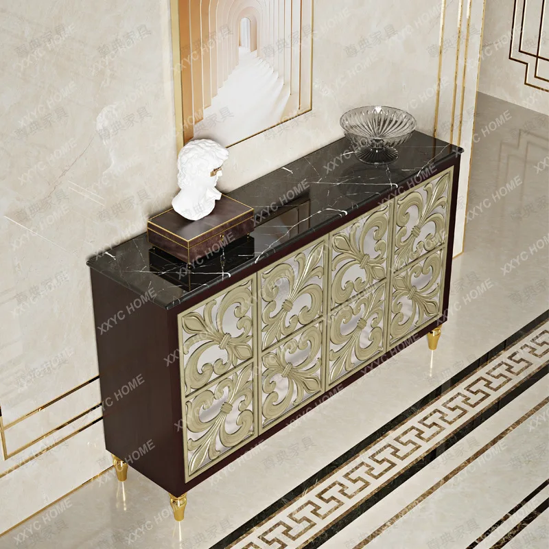 X-S Marble dining side light luxury entrance shoe cabinet entrance partition living room dining side storage decoration HG