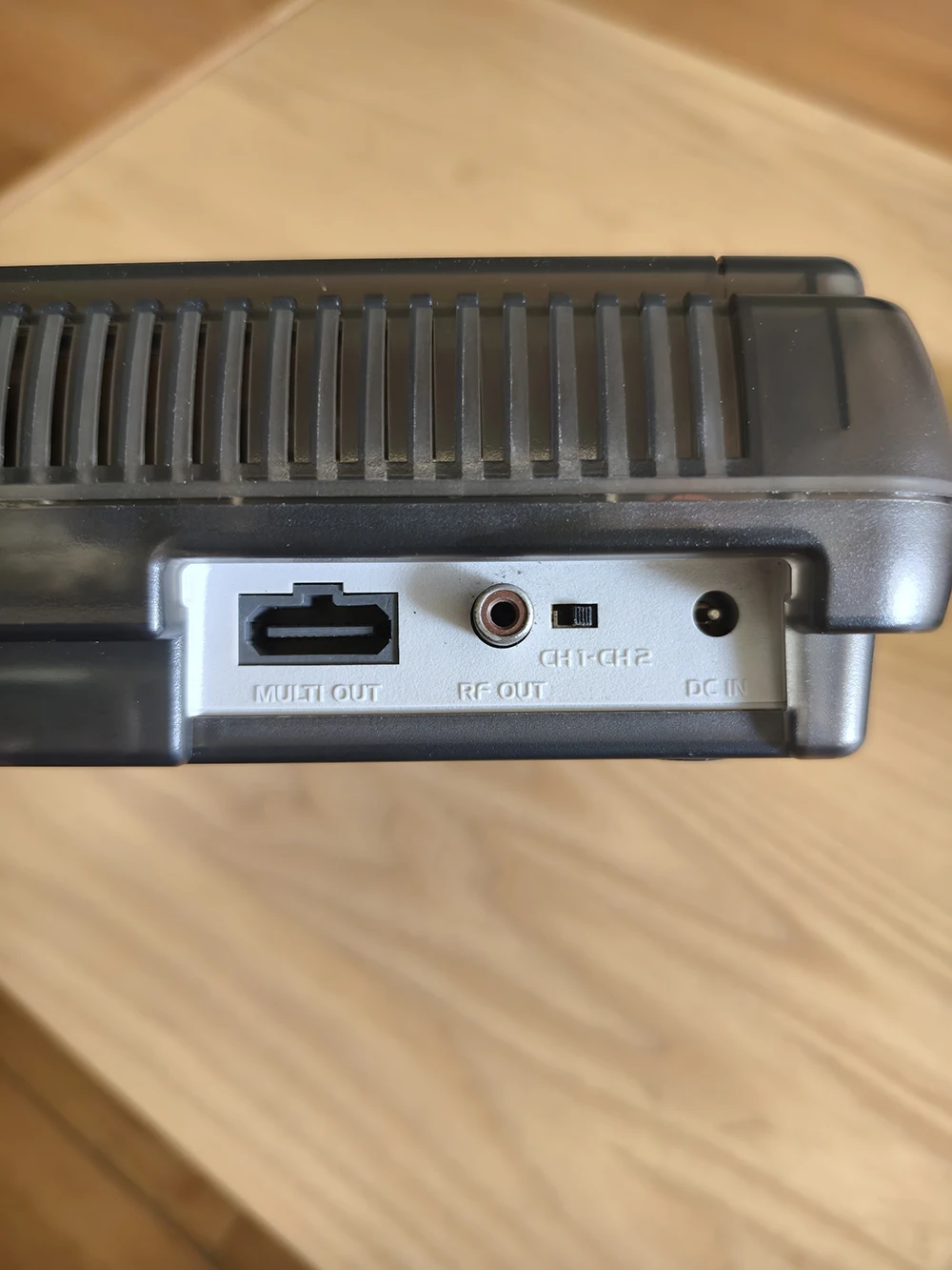 SFC Game Console Super Retro Hardware Black Transparent Portable Folding Screen Display for SFC/SNES Game Cartridges