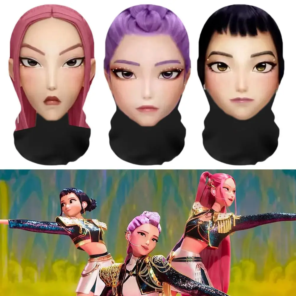 팝 몬스터 헌더 3D 프린트 탄성 메쉬 풀 페이스 마스크 남성 여성 코스프레 헤드웨어 힙합 걸 그룹 패션