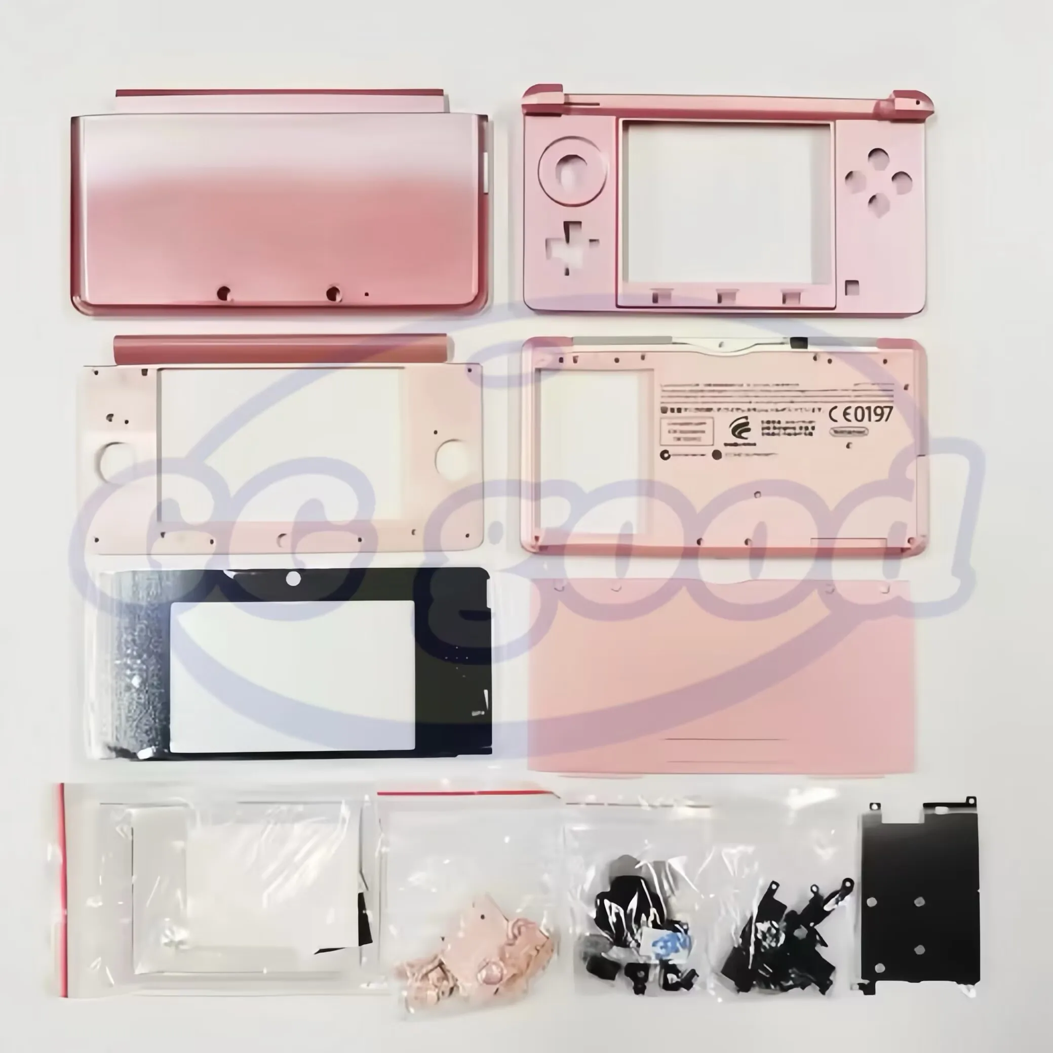 استبدال حالة شل كاملة الإسكان مع مجموعة مسامير زر ل نينتندو 3DS القديمة 3DS غطاء وحدة التحكم في الألعاب غطاء غطاء