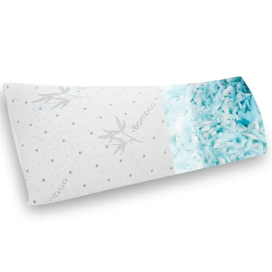 

Body Pillow Firmer 3200g 100% Shredded Memory Foam Body Pillows for Adults Side Sleeper Pregnancy Full Body Pillow 20x54 inch A