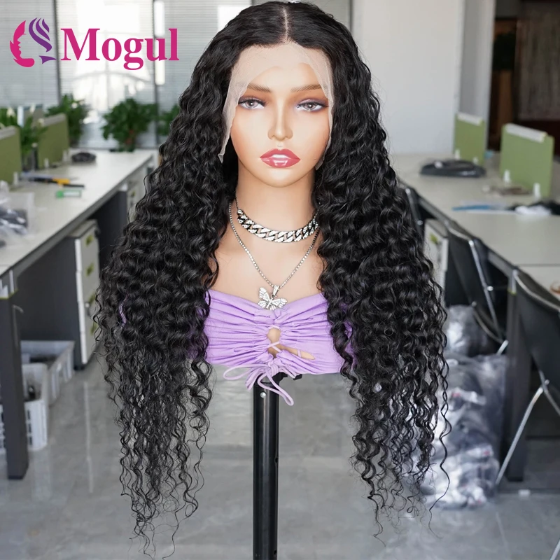 250% High Density Jerry Curly Human Hair Wig 13x4 Transparent Lace Front Pre Plucked Virgin Human Hai Wigs