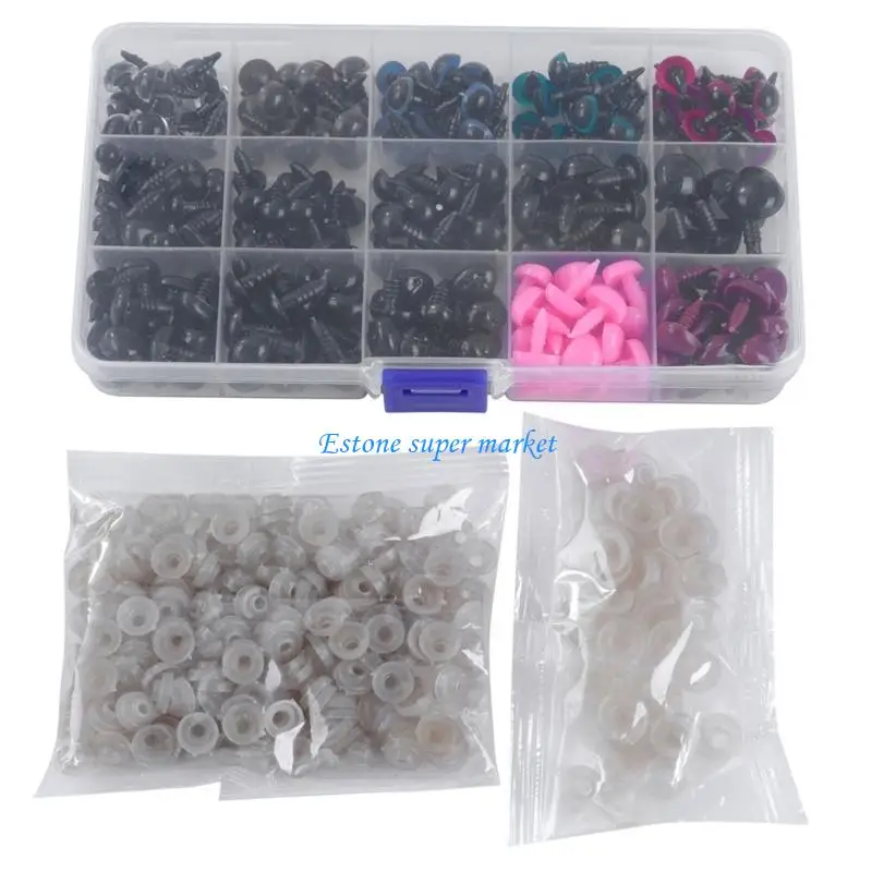 

090B Plastic Doll Eye Set for Handmade Toy Making Crochet Toy DIY Craft Set of 462pcs