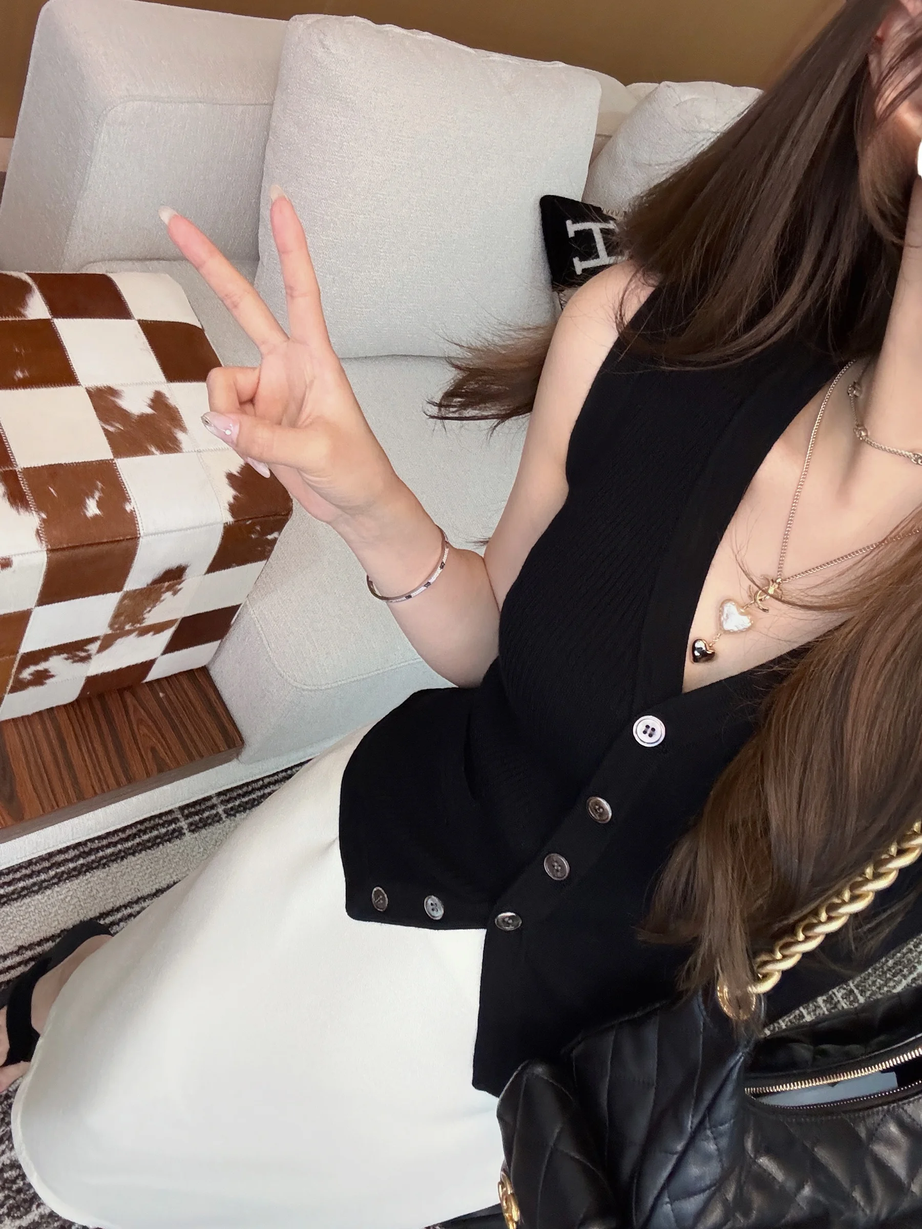 

Лимитированная серия: Вязаный кардиган Rubbit Chic Svel, коллаборационный летний топ, утягивающий жилет, ручная работа