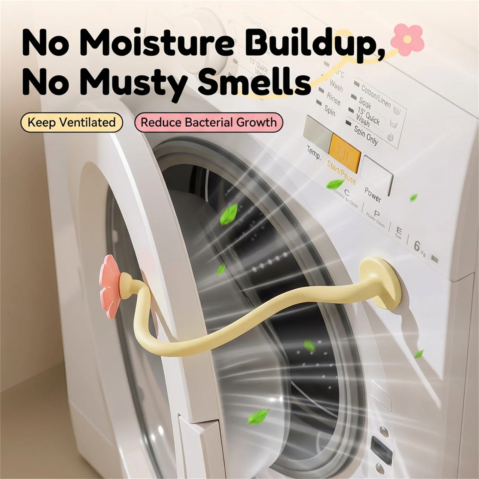 

Magnetic Ventilation Stand Washing Machine Stand Detachable High-Strength ABS Flower Design Home Use