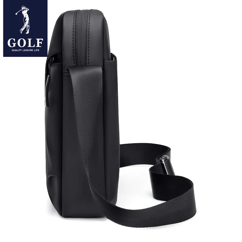 GOLF shoulder bag for men\'s minimalist commuting casual crossbody bag, business solid color canvas backpack