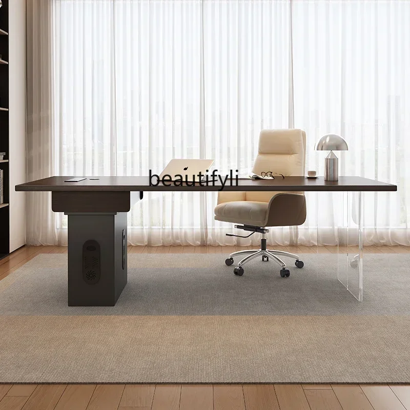 TTT New arrive Italian minimalist desk household light luxury acrylic computer desk modern simple high-end