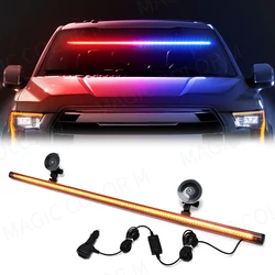 96 LED 3030 perline parabrezza anteriore Car Strobe Lamp Bar segnale stradale lampada lampeggiante di emergenza Auto Roof Top spia 12V-24