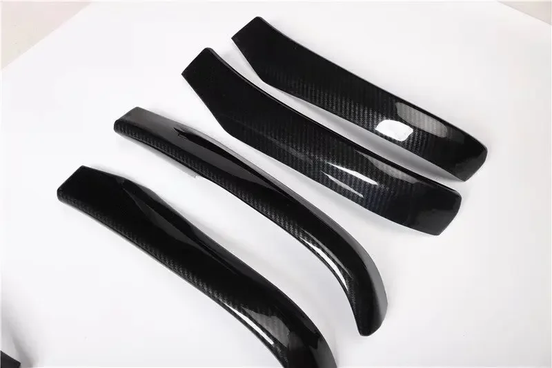 LHD RHD For Toyota Prius ZVW30 2009-2015 Carbon Fiber Inner Door Handle Armrest Panel Cover Trim Door Pull Sticker Frame Styling