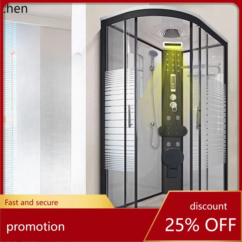 HT integral shower room bathroom closed tempered glass steam room dry and wet separation