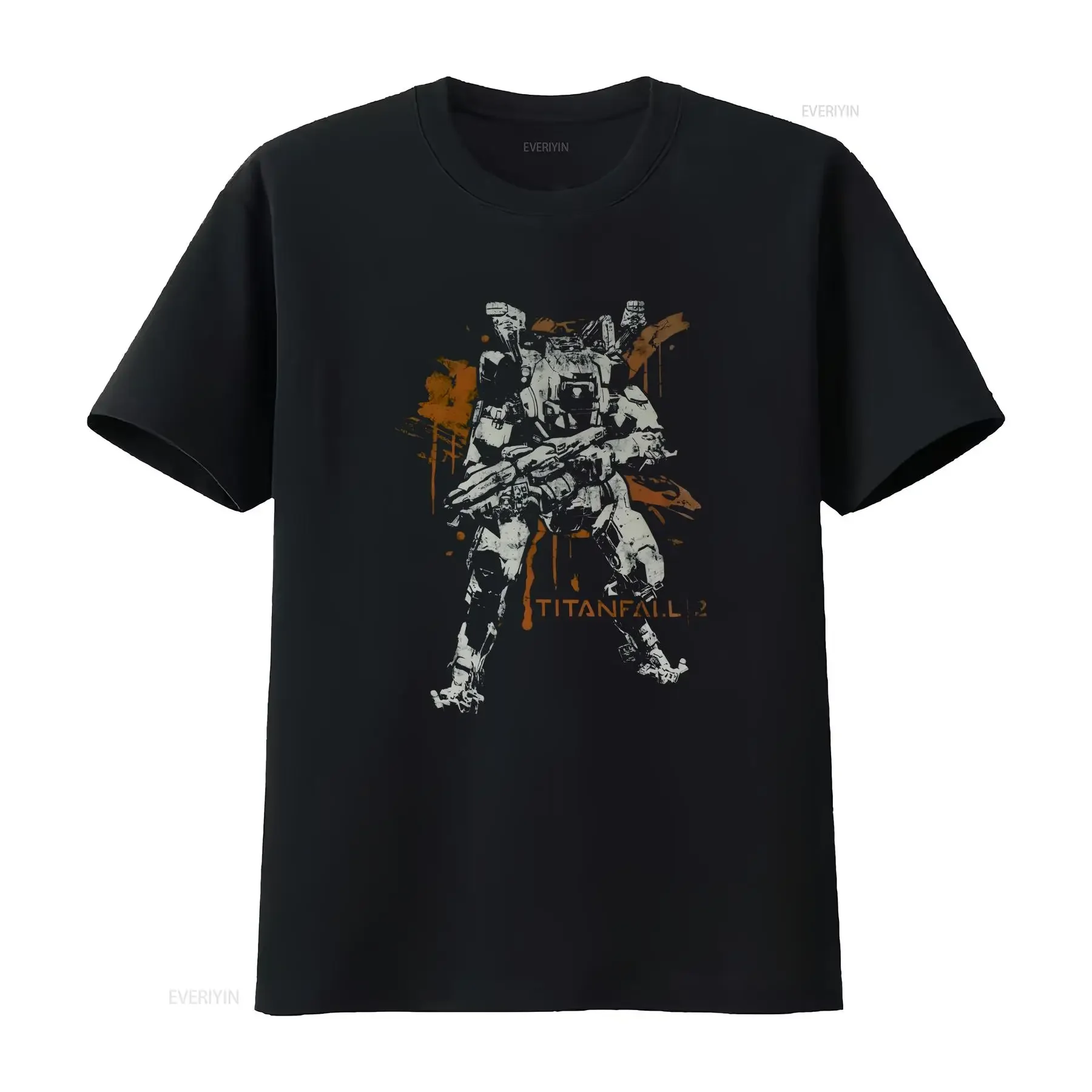 Camiseta negra para hombre Loot Crate Titan Fall 2 Gamer, nueva, talla XL, estilo vintage lavado, para uso diario, ropa de diseñador unisex, ligeramente desgastada