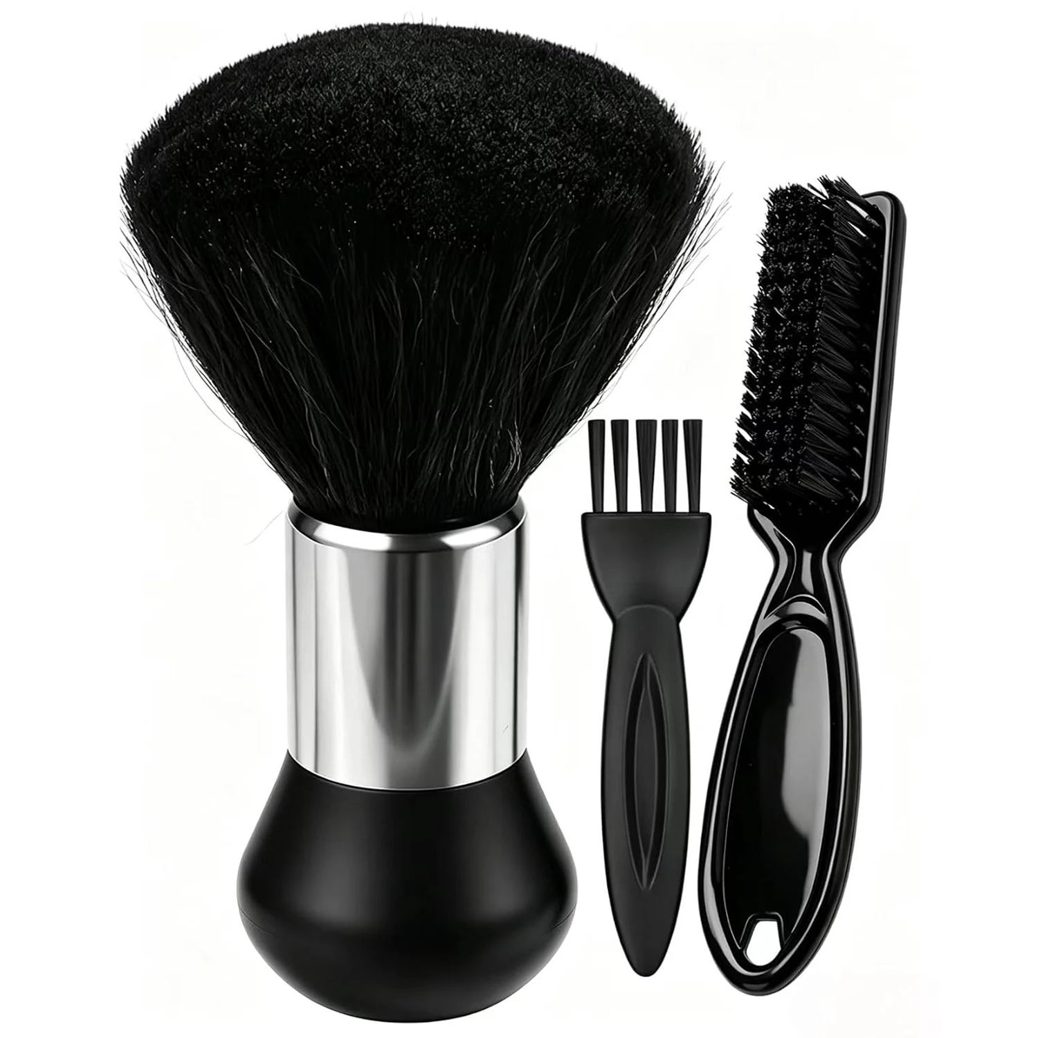 Professional Barber Brush Set, Face Cleaning Hairbrush Removes Loose Hair from Neckline,for Hair Cutting & Styling Salon Supplie