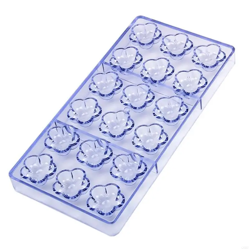 

G6KF Chocolate Mold 18 Slots Flower Mould for Baking and Confectionery