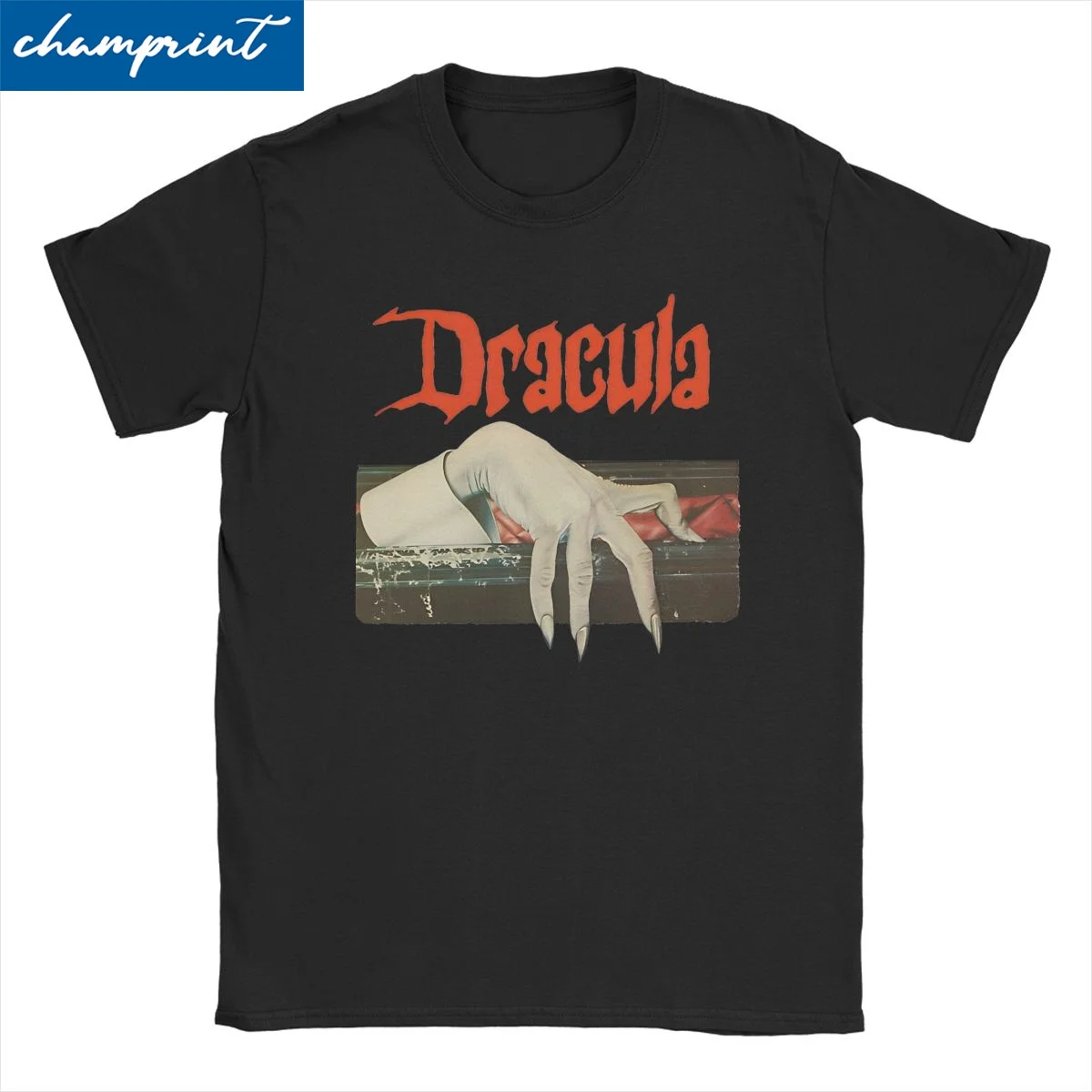 Cool Vintage Dracula T-Shirts Men Women Round Collar 100% Cotton T Shirts Vampire Short Sleeve Tee Shirt 4XL 5XL Clothes